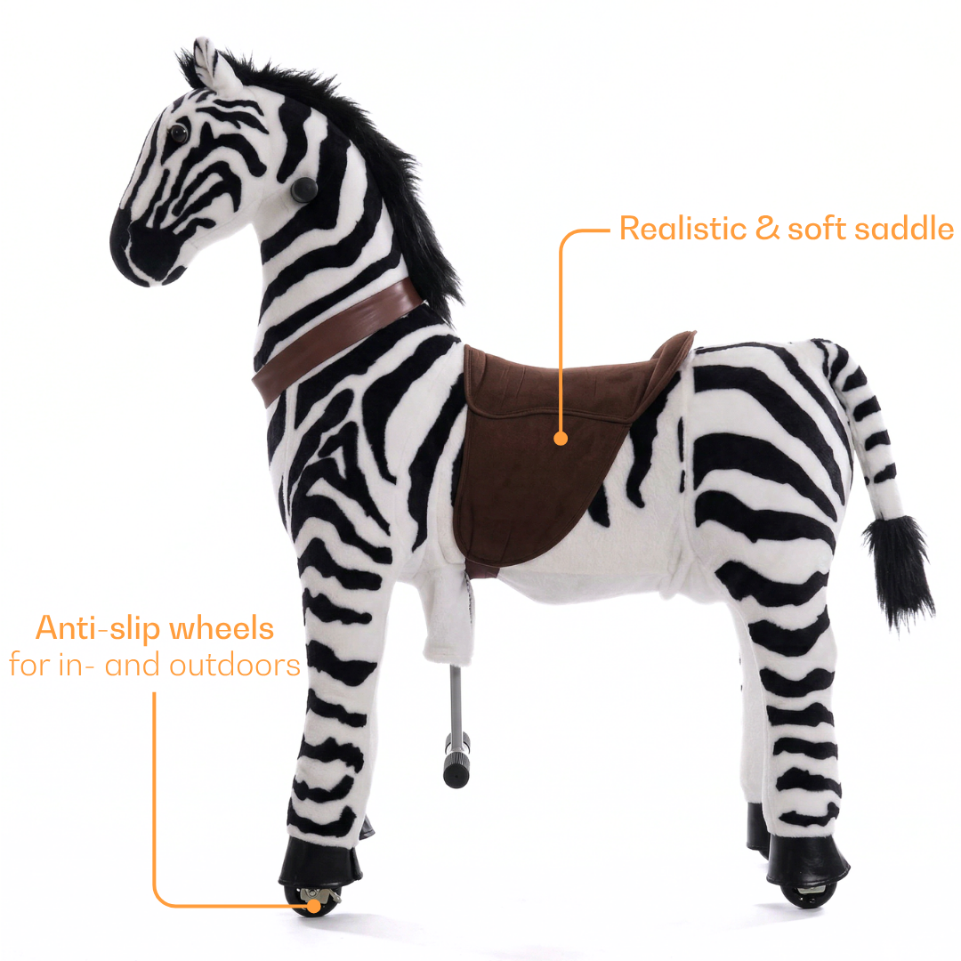 Vrooomy® Mechanisches Zebra L