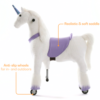 Vrooomy® Unicornio Mecánico L - Púrpura