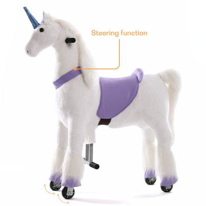 Vrooomy® Unicornio Mecánico L - Púrpura