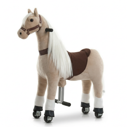 Vrooomy® Langhaariger Mechanischer Pony S - Beige