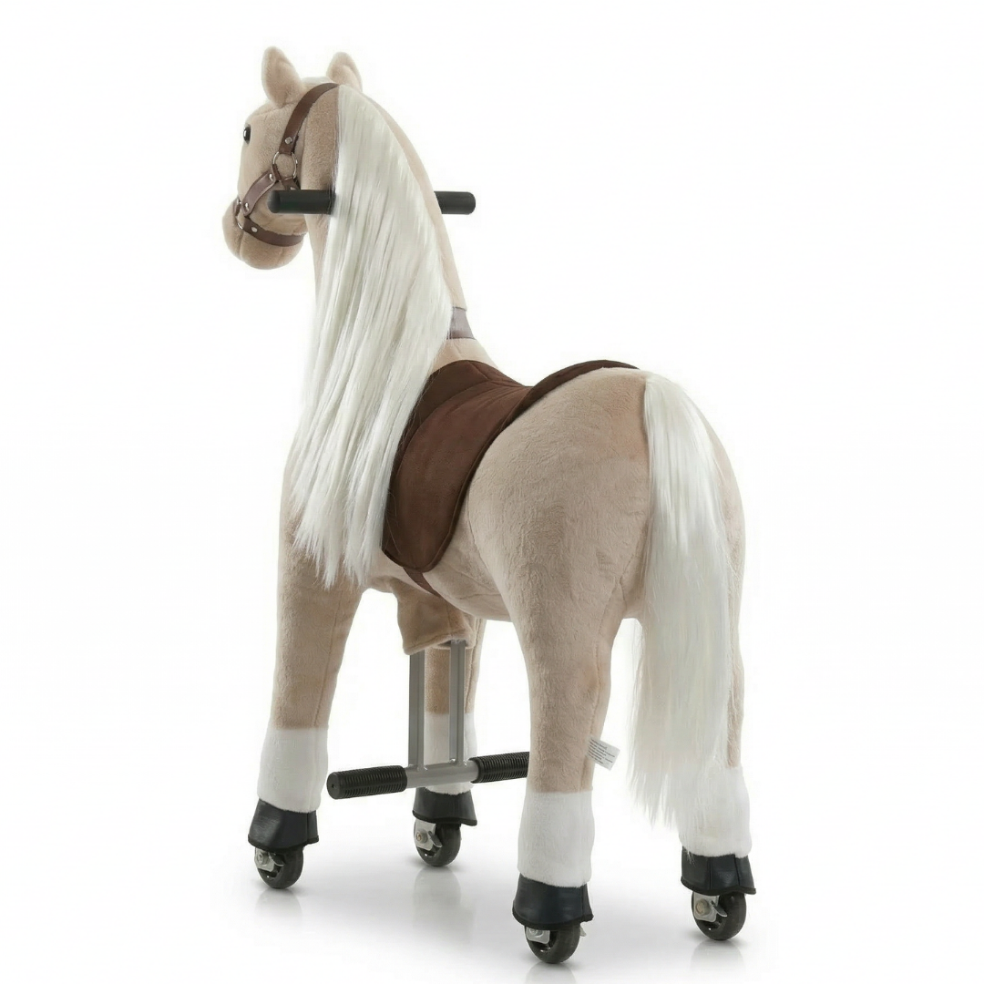 Vrooomy® Langhaariger Mechanischer Pony S - Beige
