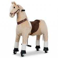 Vrooomy® Langhaariger Mechanischer Pony L - Beige