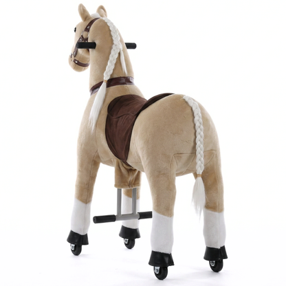 Vrooomy® Langhaariger Mechanischer Pony L - Beige