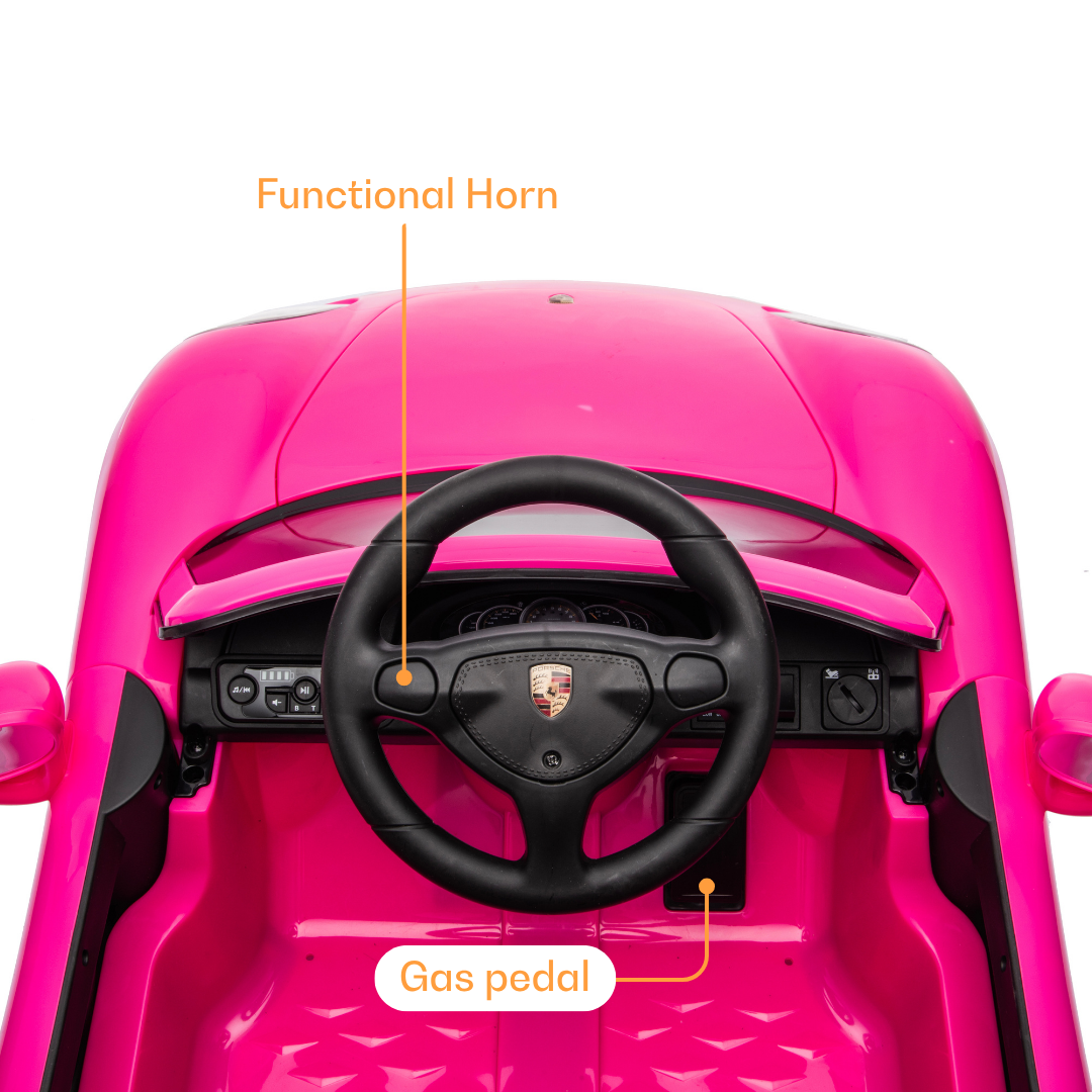 porsche pedal car Porsche Electric Kids Car Carrera GT 12V - Pink