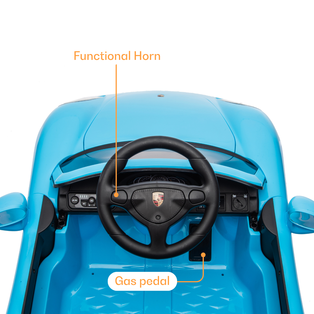 Porsche Elektrisches Kinderauto Carrera GT 12V - Blau