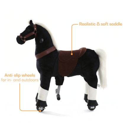 Vrooomy® Pony Mécanique XS - Noir