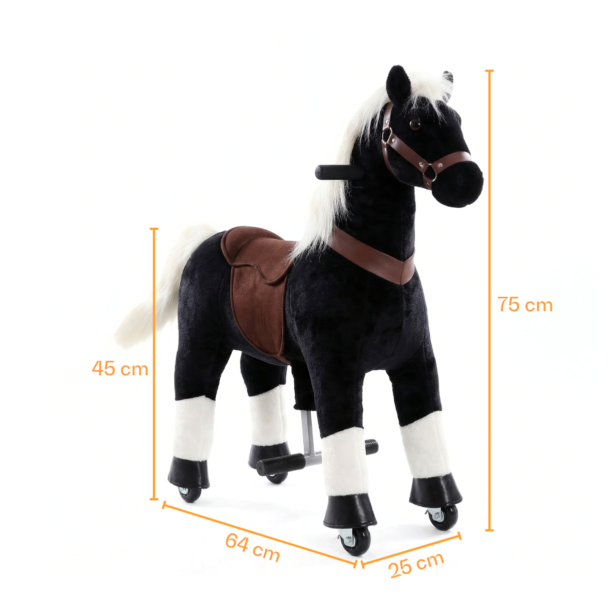 Vrooomy® Pony Mécanique XS - Noir