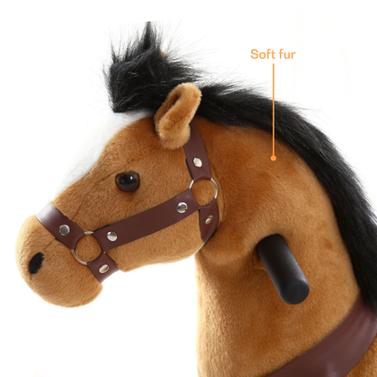 Vrooomy® Pony Mécanique XS - Marron