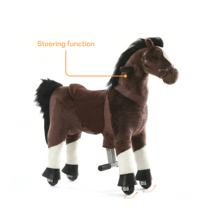 Vrooomy® Pony Mécanique XS - Brun foncé