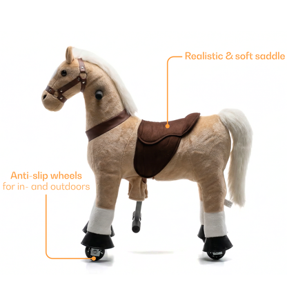 Vrooomy® Pony Mécanique XS - Beige