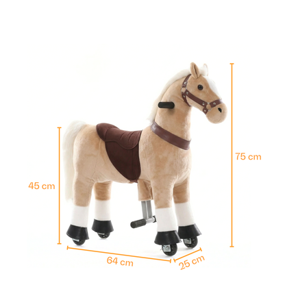 Vrooomy® Pony Mécanique XS - Beige