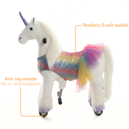 Vrooomy® Licorne Mécanique XS - Arc-en-ciel