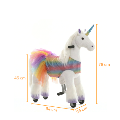 Vrooomy® Licorne Mécanique XS - Arc-en-ciel