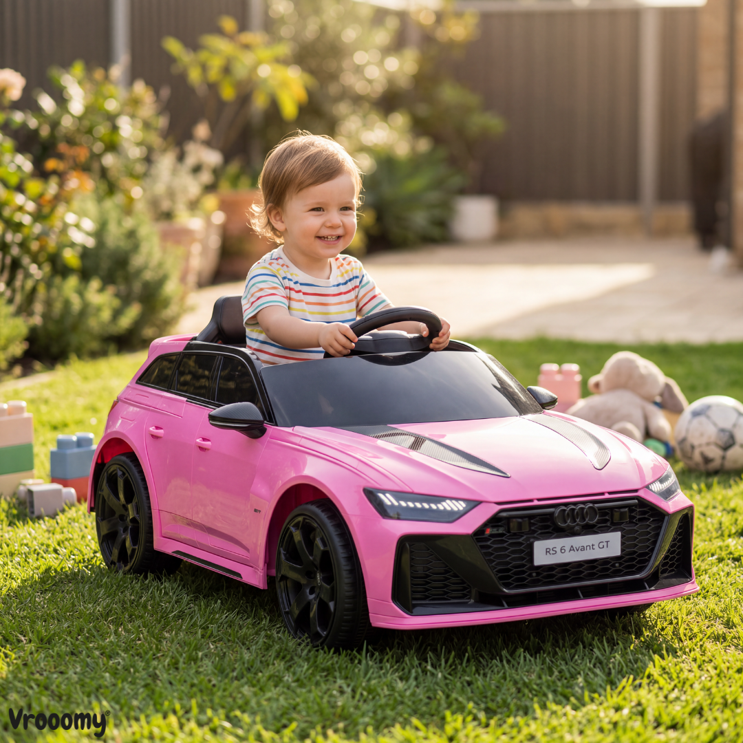 Audi RS6 Avant GT 12V elektrische kinderauto roze – kenmerken en specificaties