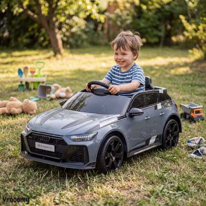Audi RS6 Avant GT 12V elektrische kinderauto grijs – kenmerken en specificaties