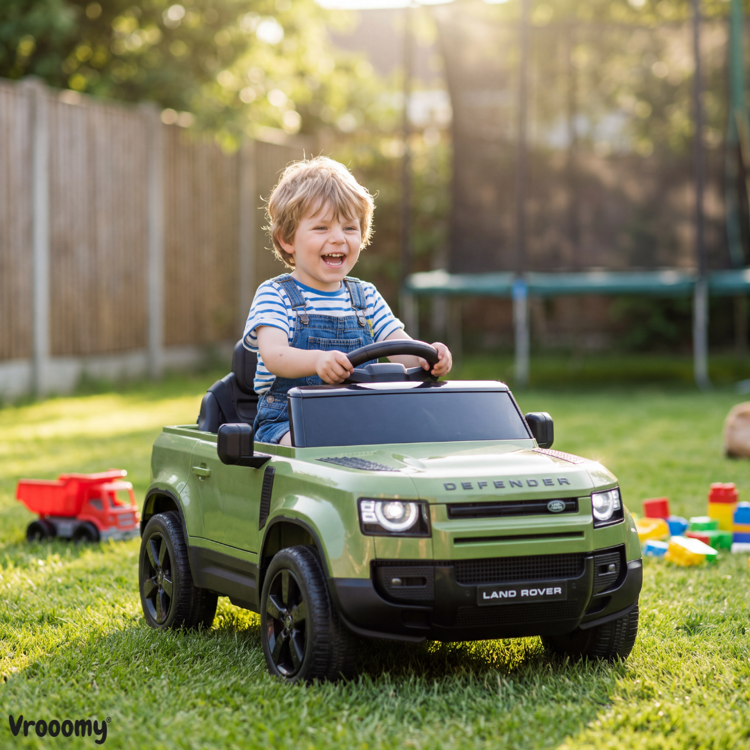 Land Rover Defender 90 12V elektrische kinderauto groen – kenmerken en specificaties