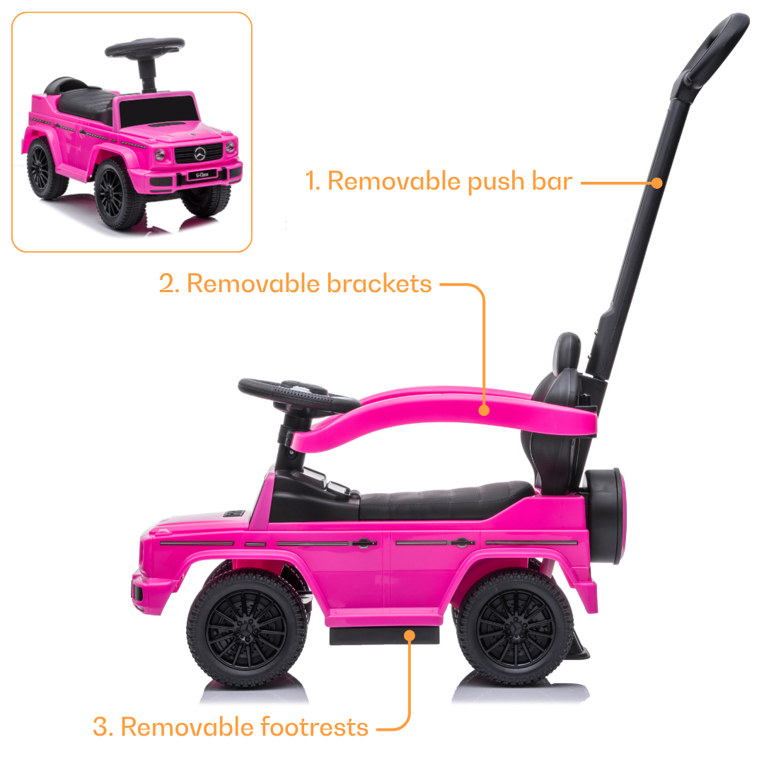 Mercedes G63 2-em-1 - Rosa