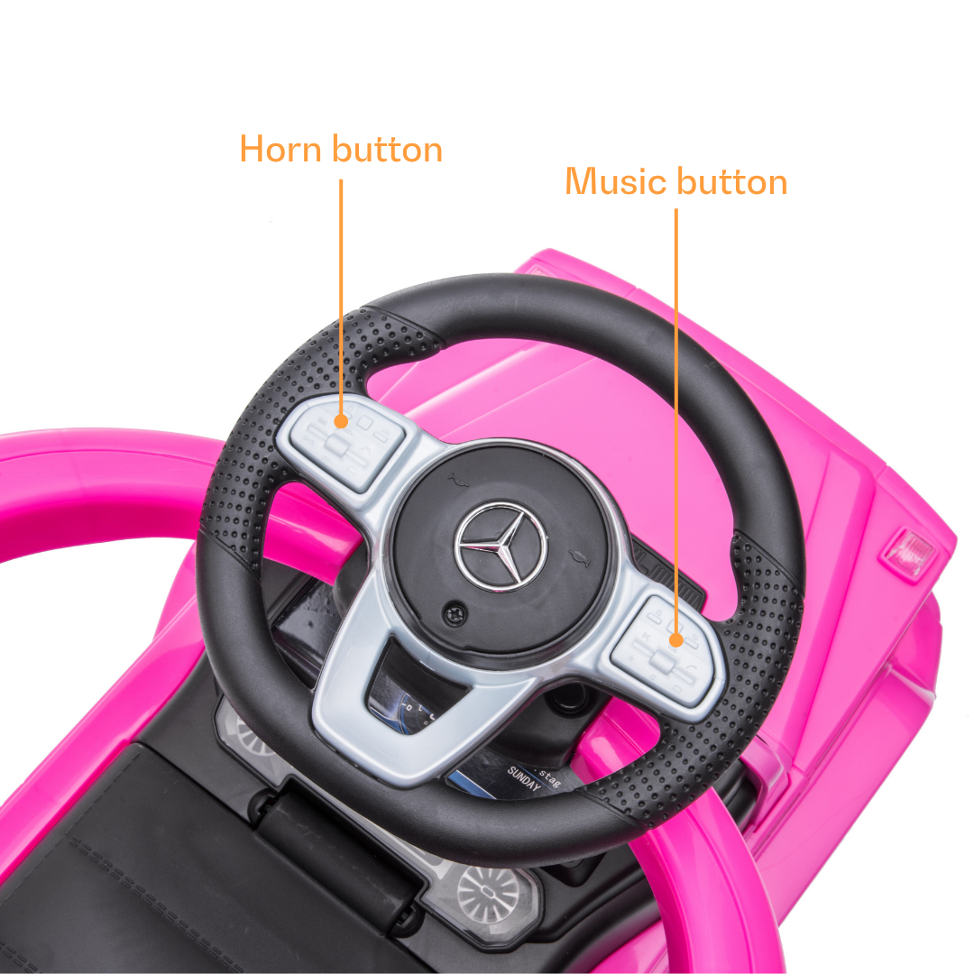 Mercedes G63 2-em-1 - Rosa