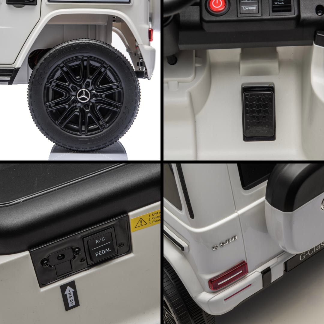 Mercedes G-Klasse Elektrisches Kinderauto 7,4V – Weiß