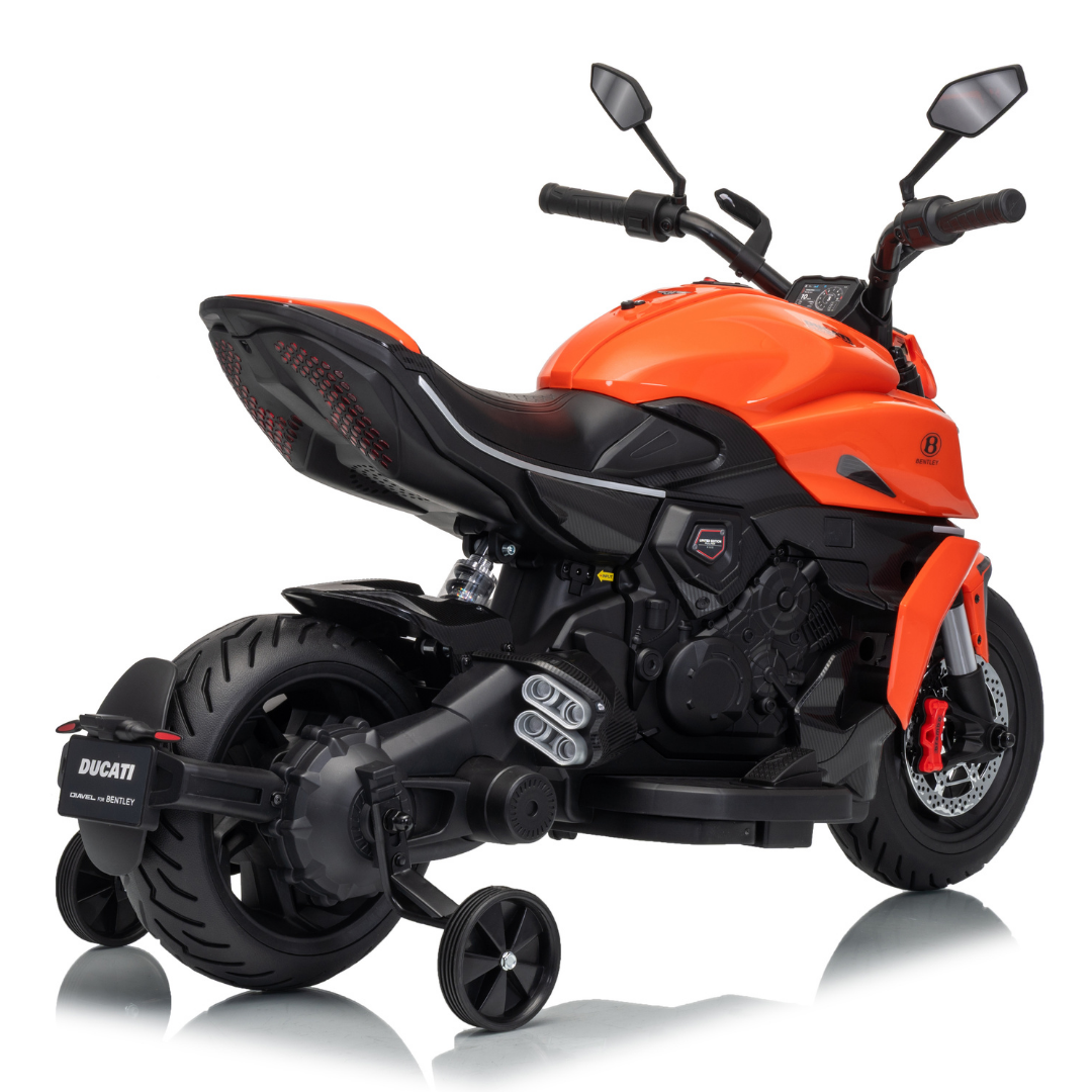 Mota elétrica para crianças Ducati x Bentley Diavel V4 laranja – foto 2