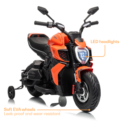 Mota elétrica para crianças Ducati x Bentley Diavel V4 laranja – foto 3