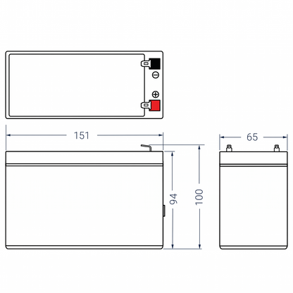 Akumulator ołowiowy 12V 7,0Ah