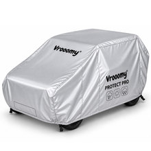 Vrooomy Protect PRO beschermhoes kinderauto maat L grijs