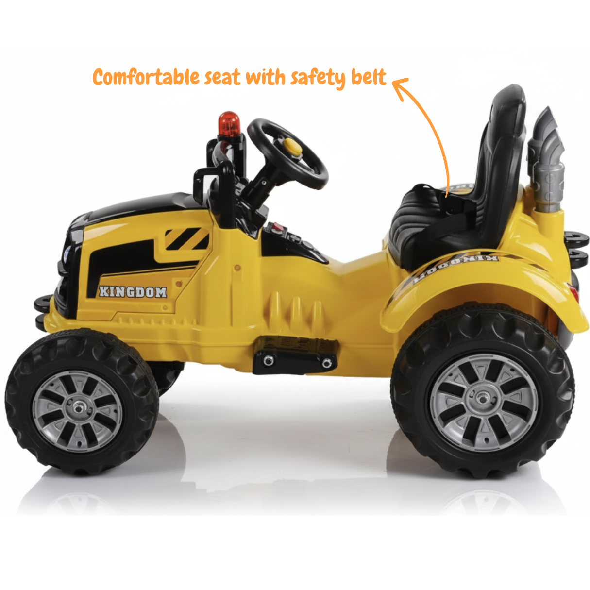 Kijana Kingdom Tractor - Geel