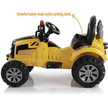 Kijana Kingdom Tractor - Geel