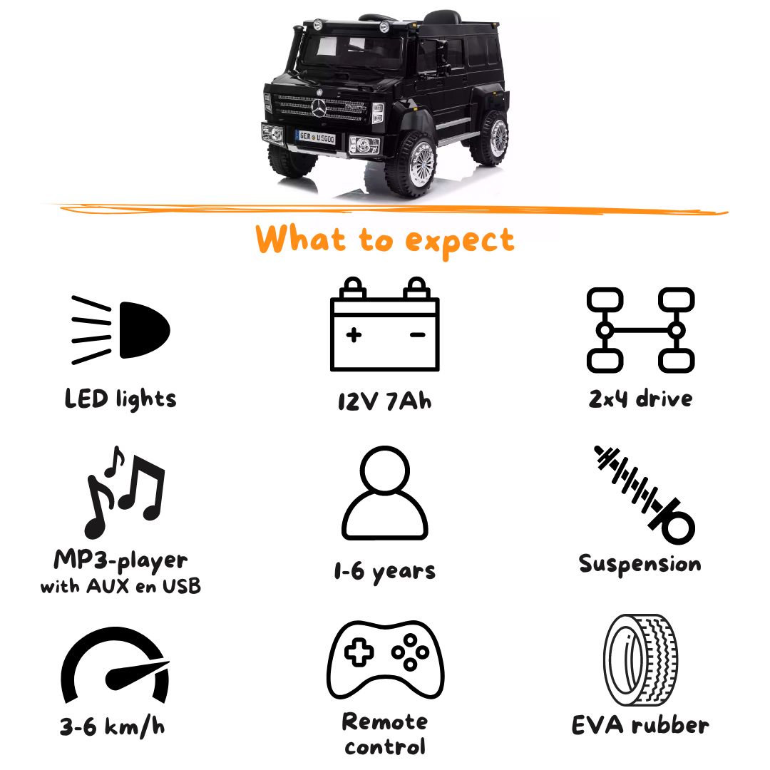 Mercedes-Benz Unimog U5000 - Preto