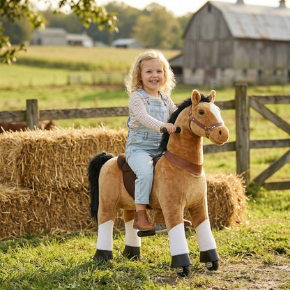 Vrooomy® Mechanische Pony S – Braun