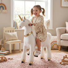 Vrooomy® Mechanisches Einhorn L - Gold